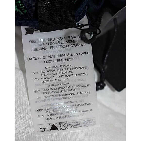 New w/Tags - The Upside - Palm Leaf Anna Bra in Green/Blue leaf pattern, sz 10 - Picture 9 of 9